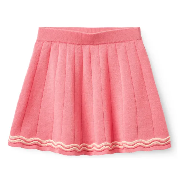 Falda Tennis Punto de algodón orgánico | Rosa Bombón