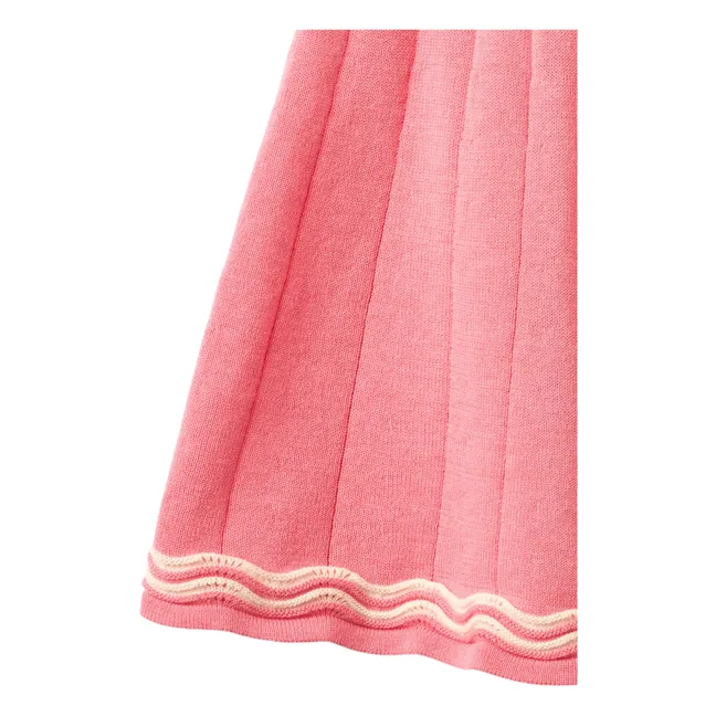Falda Tennis Punto de algodón orgánico | Rosa Bombón
