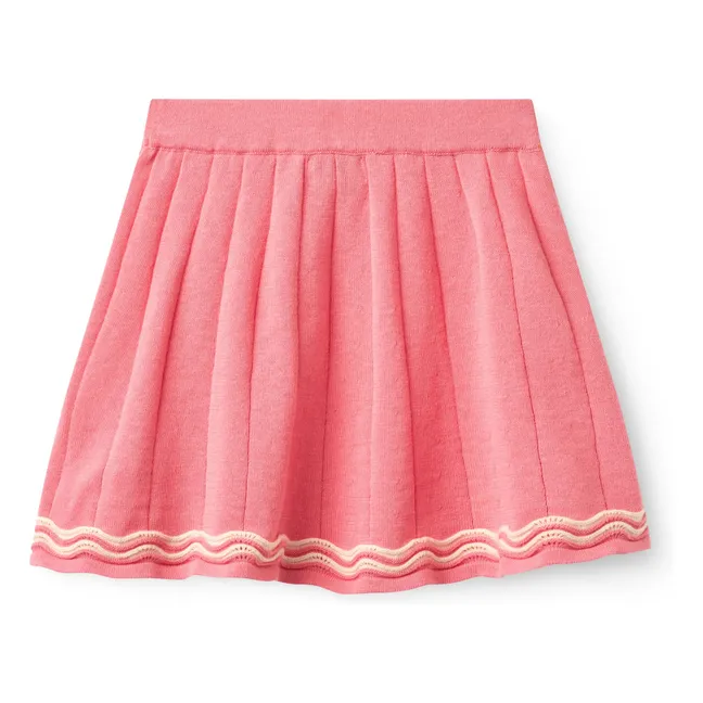 Falda Tennis Punto de algodón orgánico | Rosa Bombón