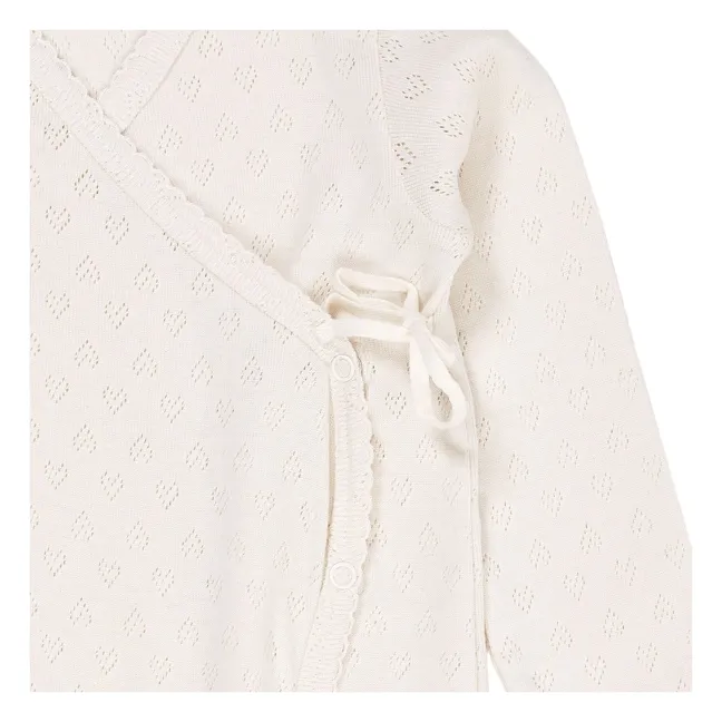 Pijama de punto de algodón orgánico | Crema