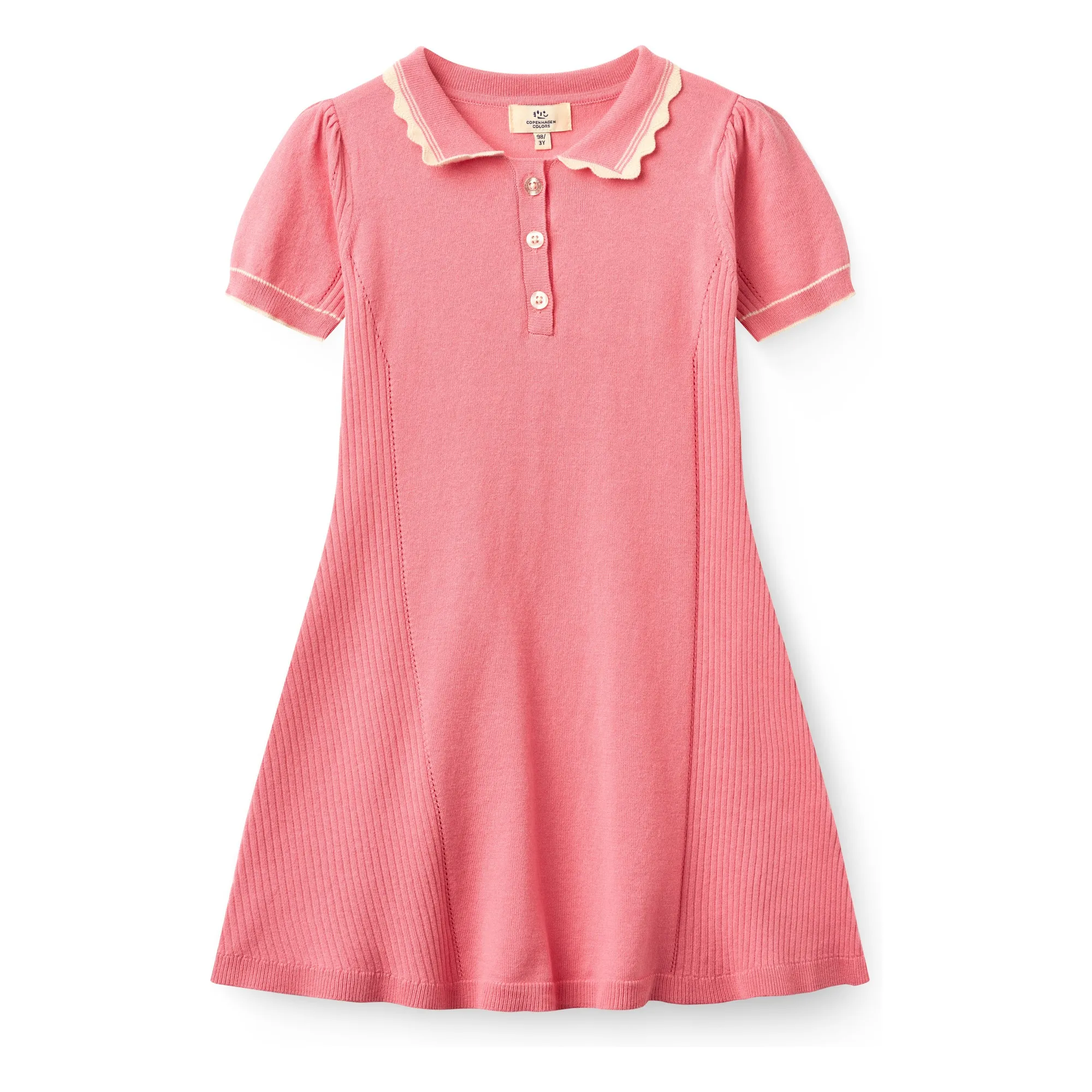 Robe Maille Coton Bio | Rose tendre- Image produit n°0