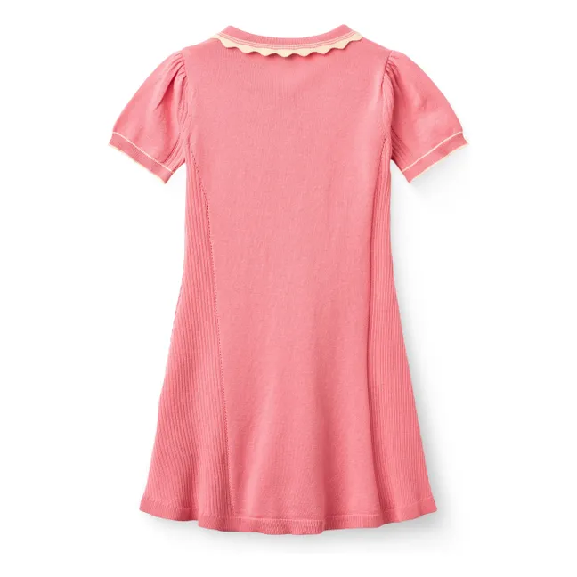 Robe Maille Coton Bio | Rose tendre