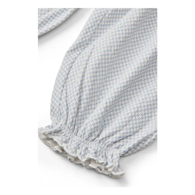 Pantalón de crepé de algodón ecológico | Azul Claro