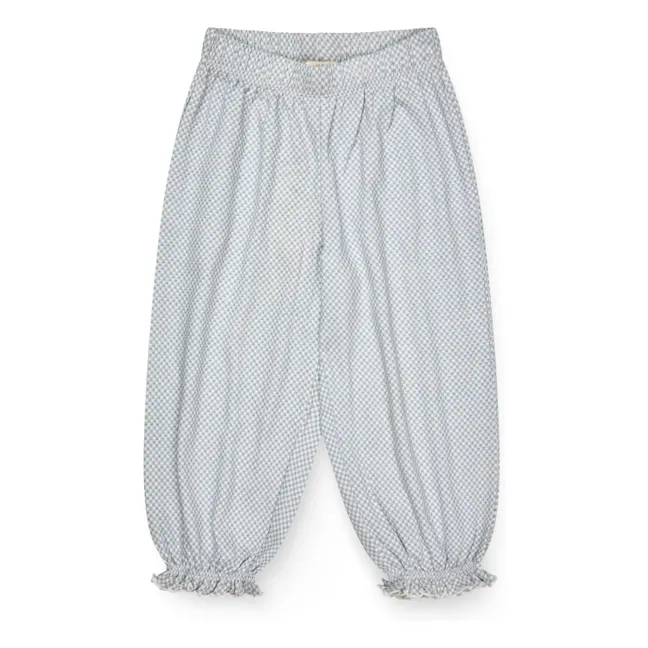 Pantalón de crepé de algodón ecológico | Azul Claro