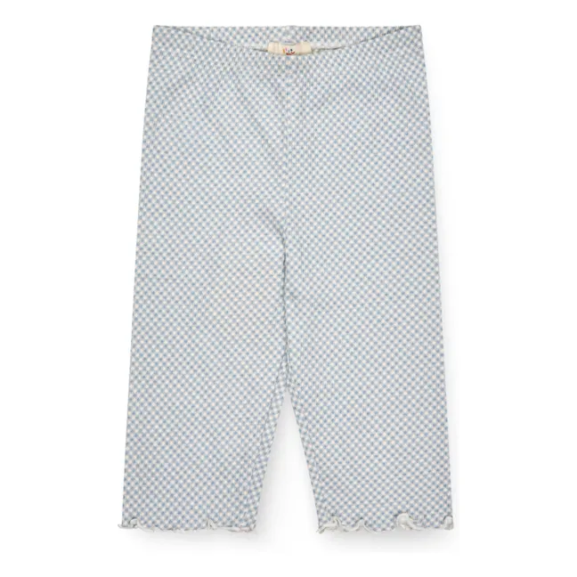 Organic Cotton 3/4 Legging | Light blue