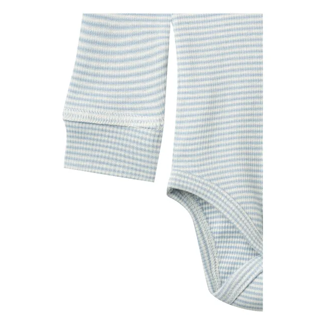 Body Uni Modal et Coton Bio | Bleu Clair