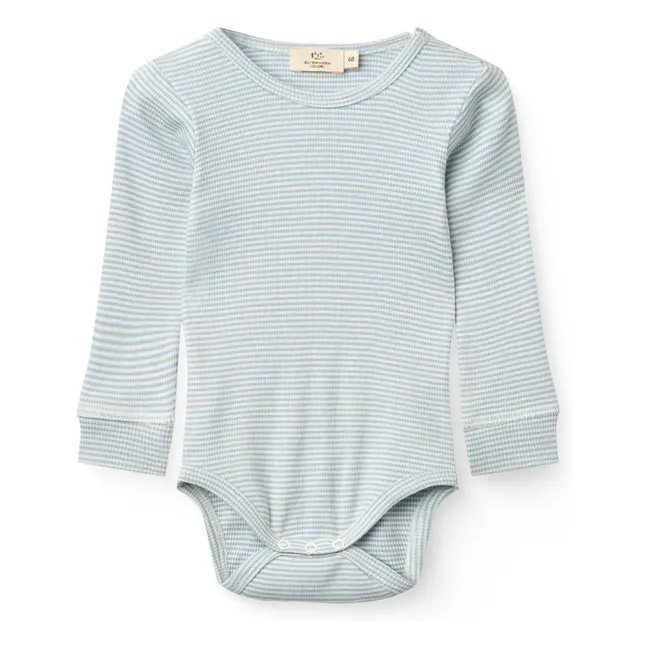 Body Uni Modal et Coton Bio | Bleu Clair