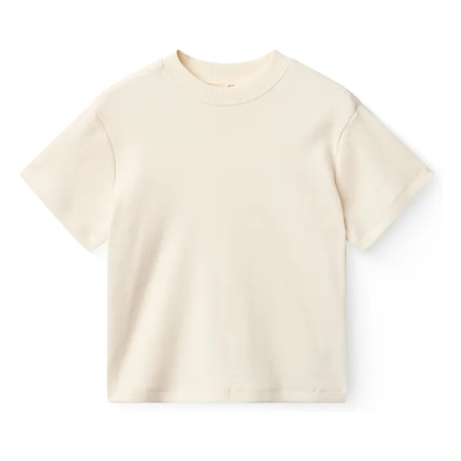 Camiseta lisa de modal y algodón orgánico | Crema