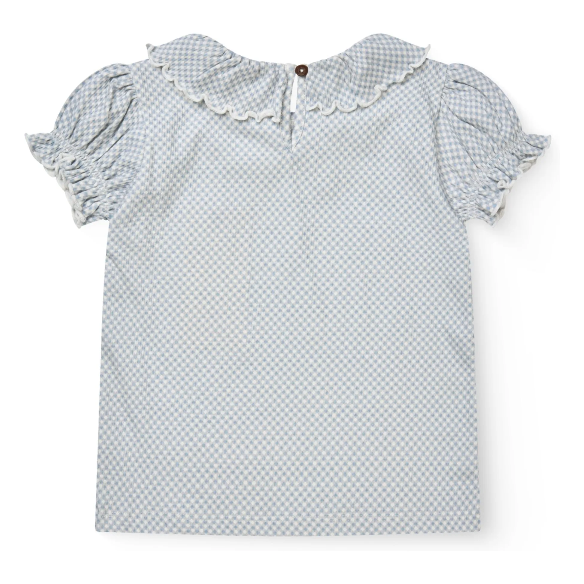 Blouse Coton Bio | Bleu gris- Image produit n°4