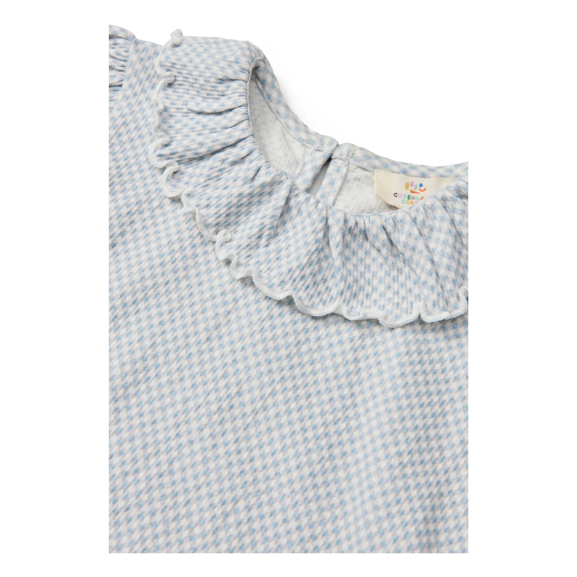 Blouse Coton Bio | Bleu gris- Image produit n°3