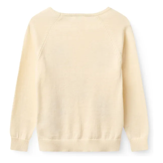 Jersey de algodón orgánico Kangaroos | Crema