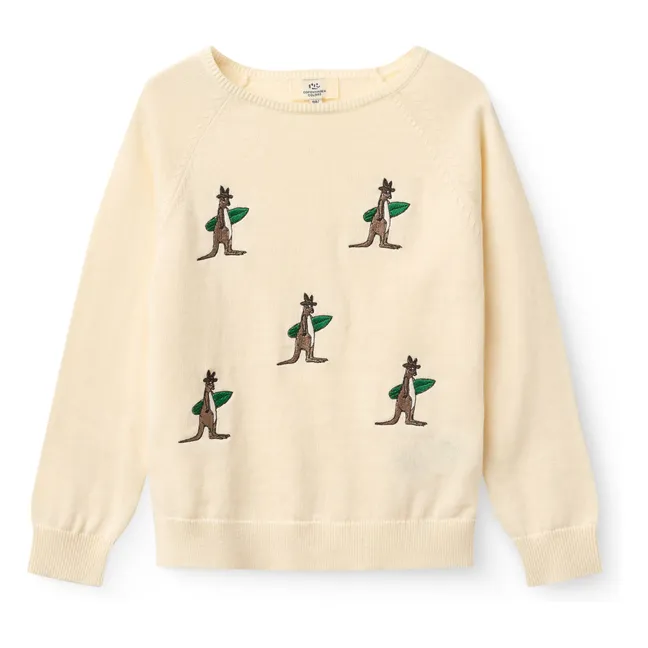 Kangaroos Organic Cotton Sweater | Cream