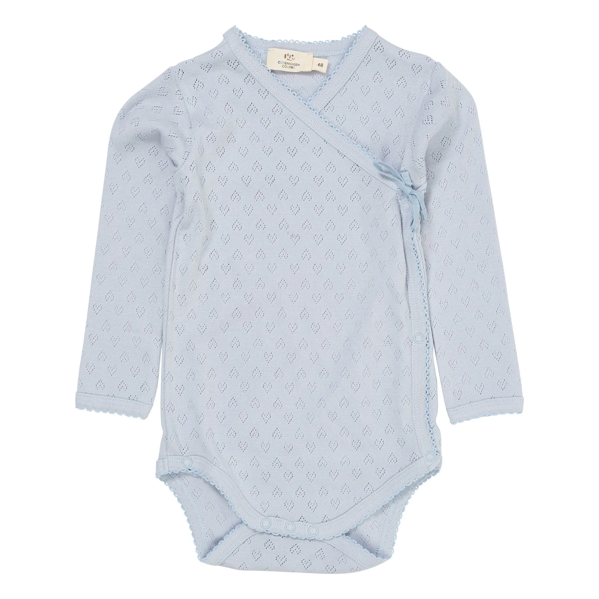 Copenhagen Colors Light Blue Body Cache-Coeur Pointelle Organic Cotton
