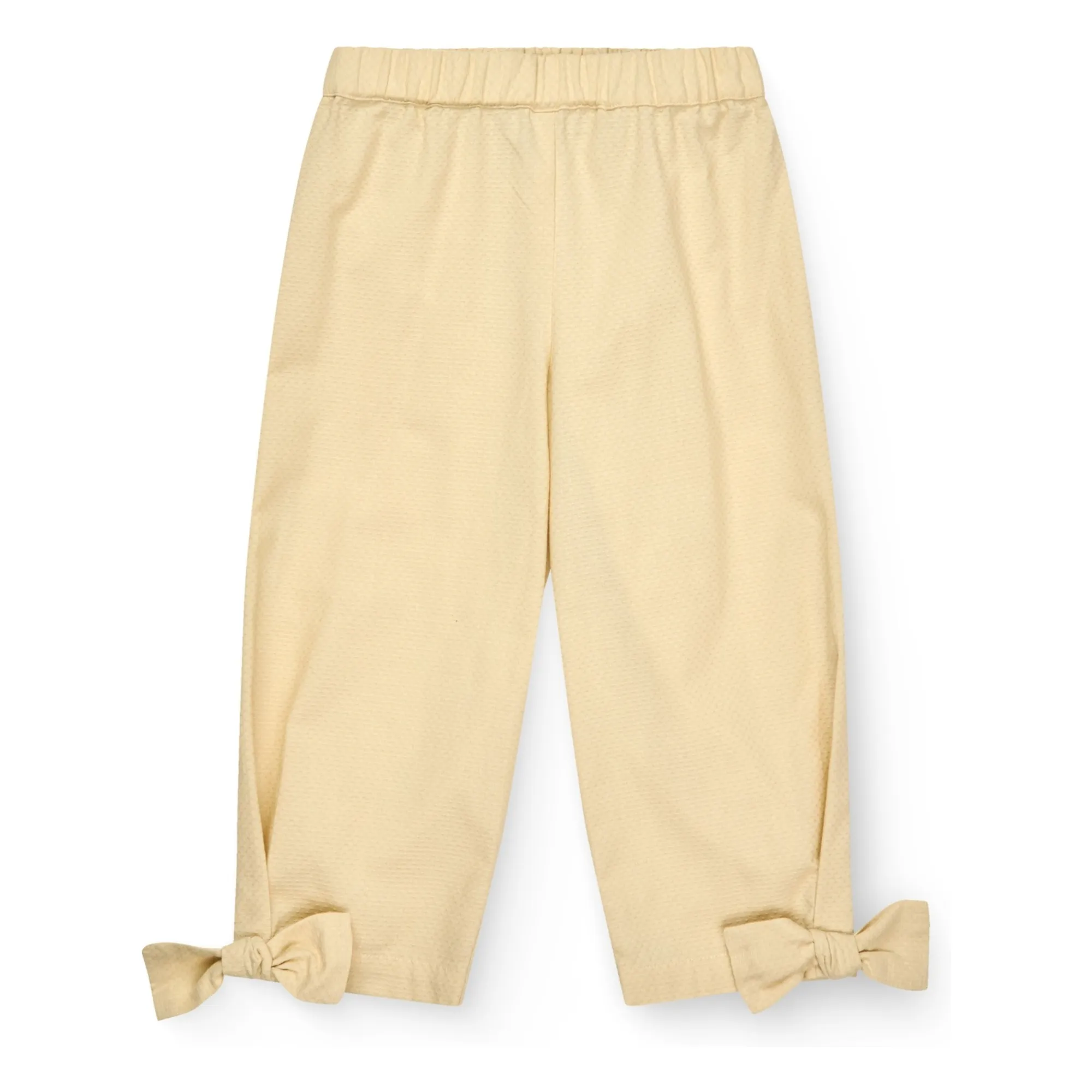 Copenhagen Colors Pale Yellow Organic Cotton Knot Pants