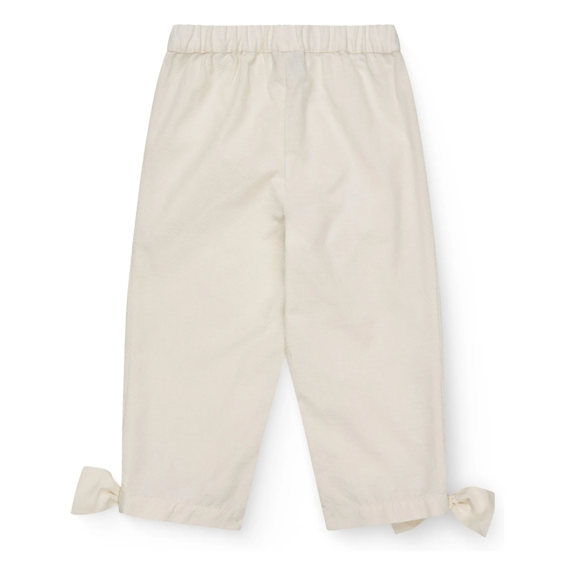 Pantalon Nœud Coton Bio | Crème- Image produit n°2