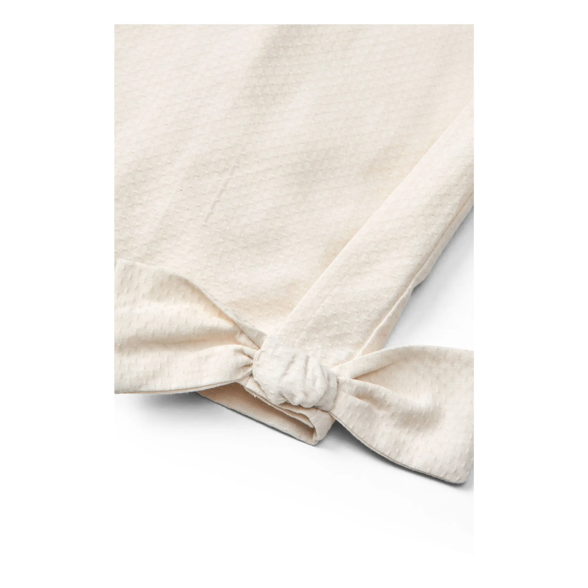 Pantalon Nœud Coton Bio | Crème- Image produit n°1