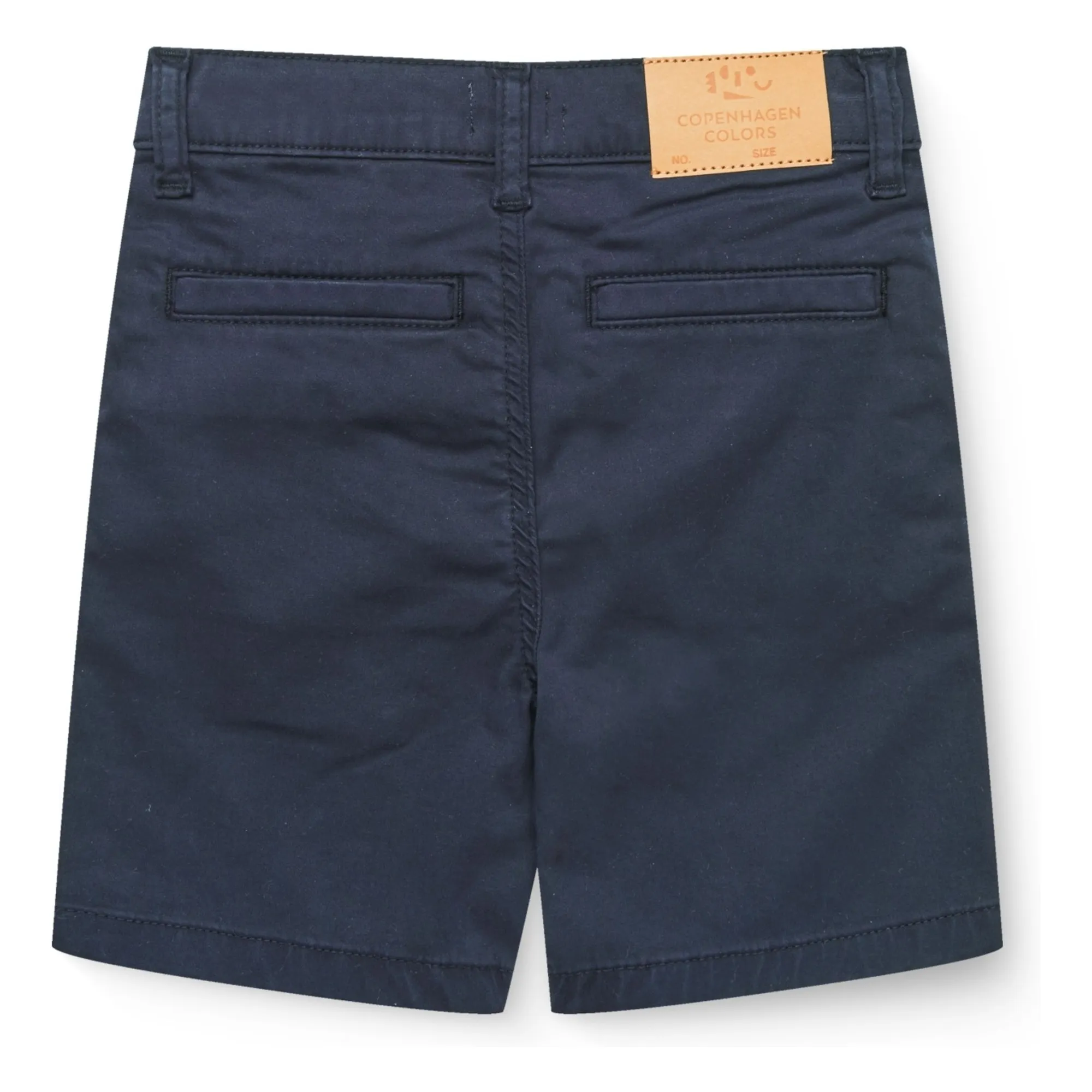Short Ourlets Sergé Coton Bio | Bleu marine- Image produit n°3