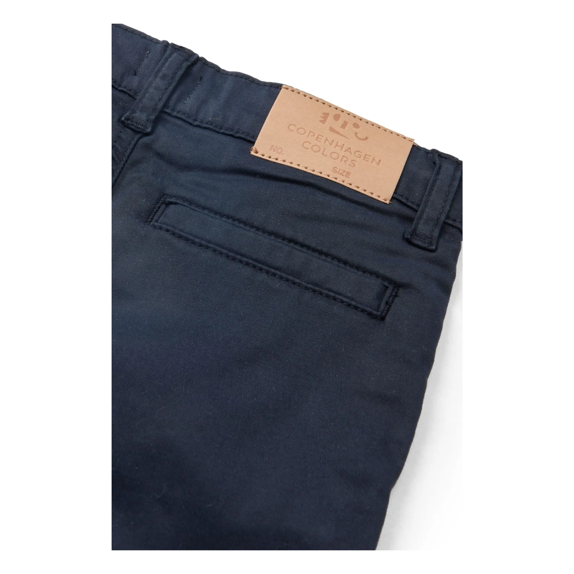 Short Ourlets Sergé Coton Bio | Bleu marine- Image produit n°4
