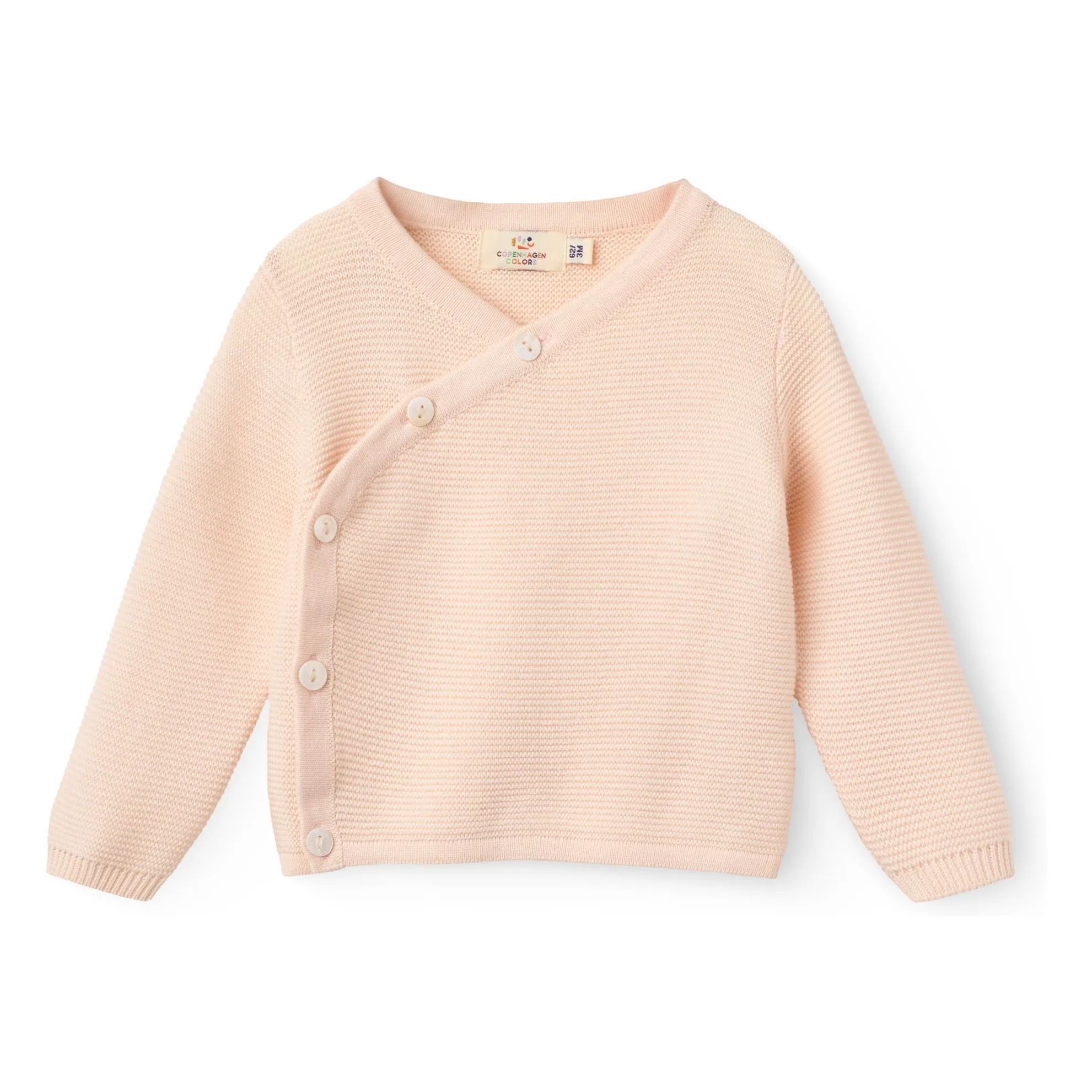 Copenhagen Colors Lychee Pink Organic Cotton Cardigan Cache-Coeur