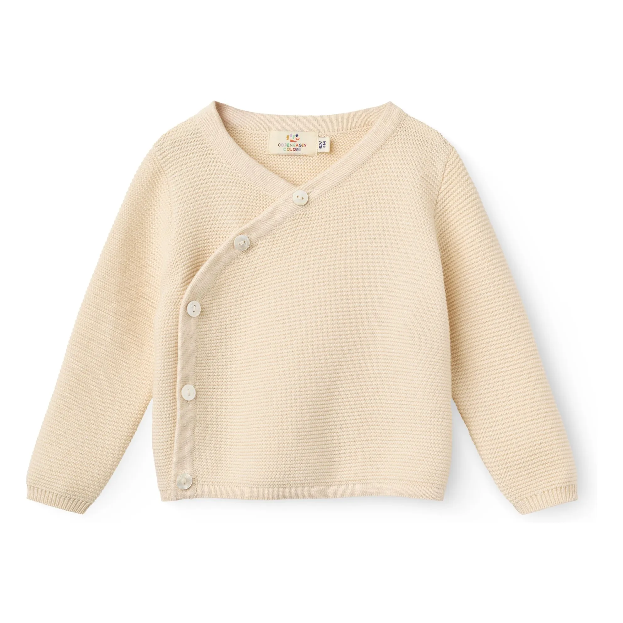 Copenhagen Colors Cream Organic Cotton Cardigan Cache-Coeur