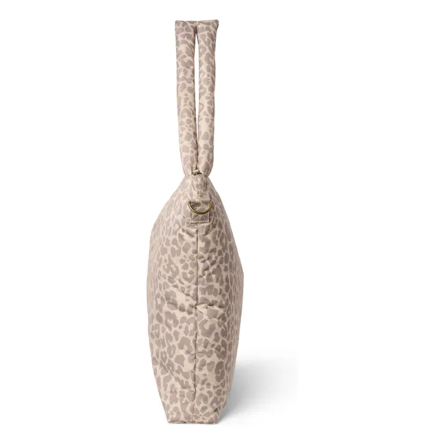 Bolso cambiador Puffy Leopard | Beige