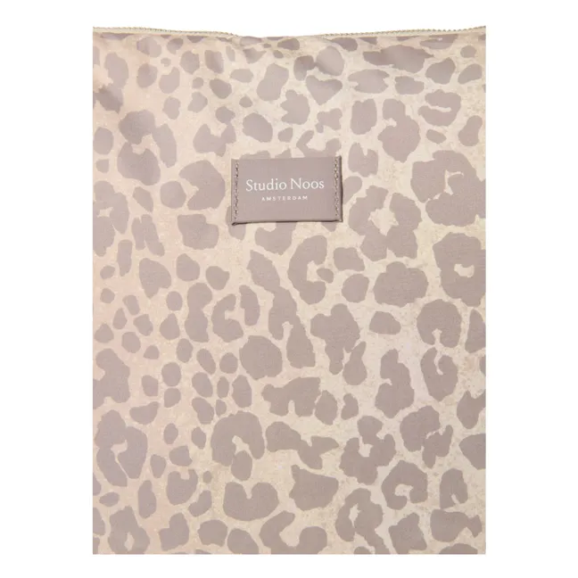 Puffy Leopard diaper bag | Beige