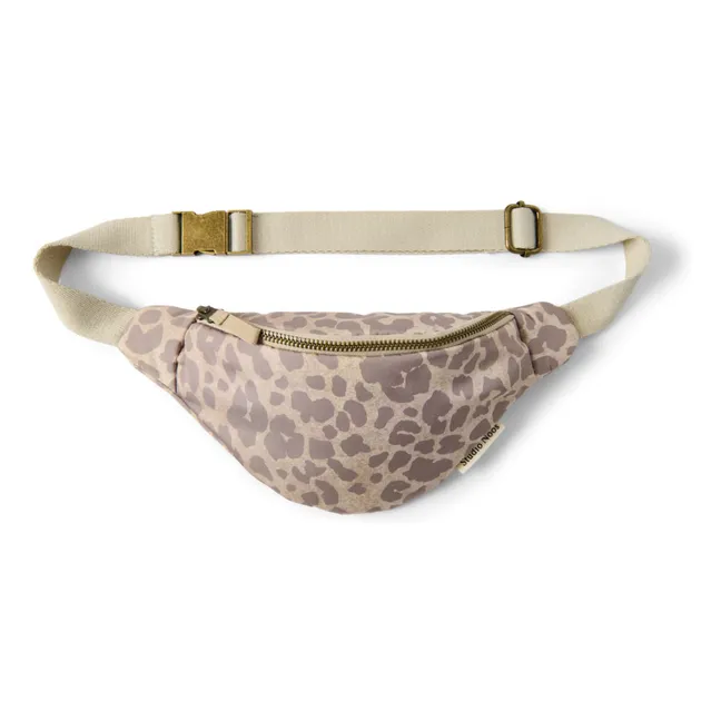 Puffy Leopard children's fanny pack | Beige