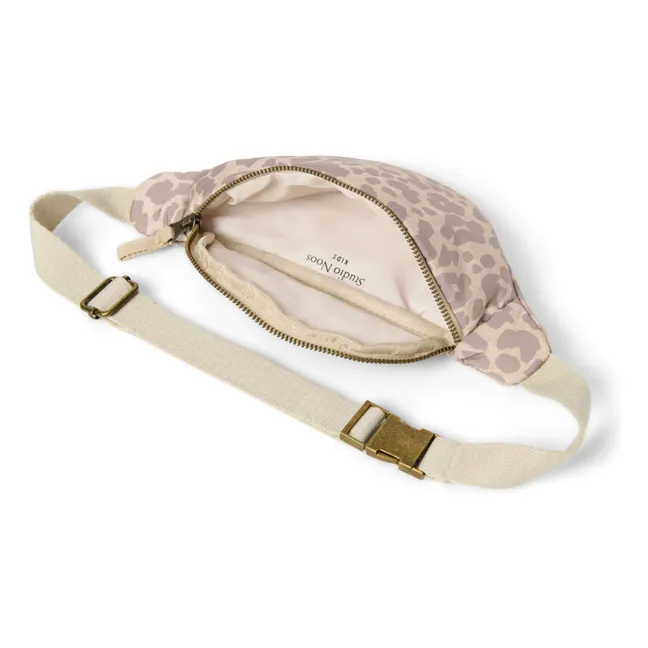 Puffy Leopard children's fanny pack | Beige