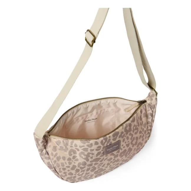 Puffy Leopard fanny pack | Beige