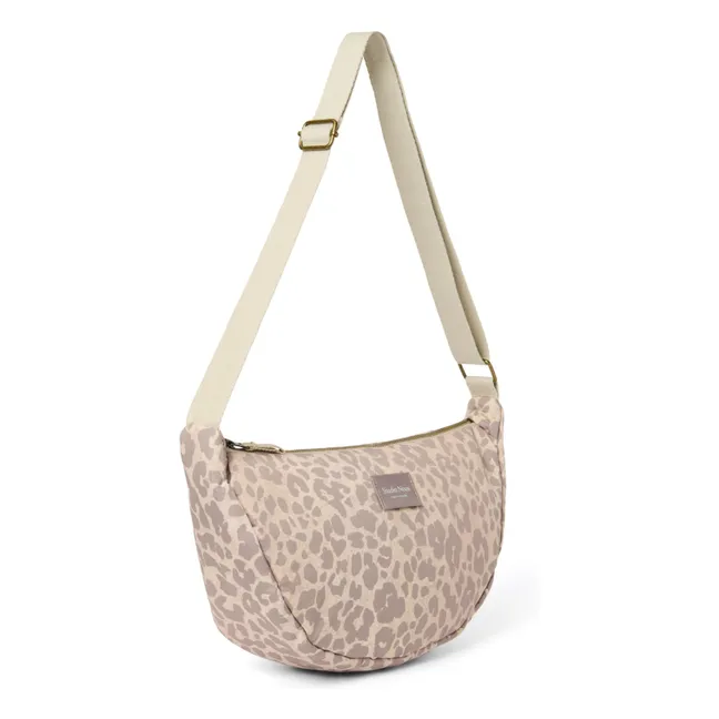 Puffy Leopard fanny pack | Beige