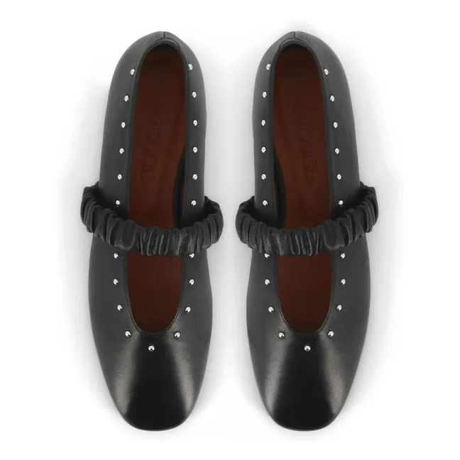 Ballerinas June Leather | Black