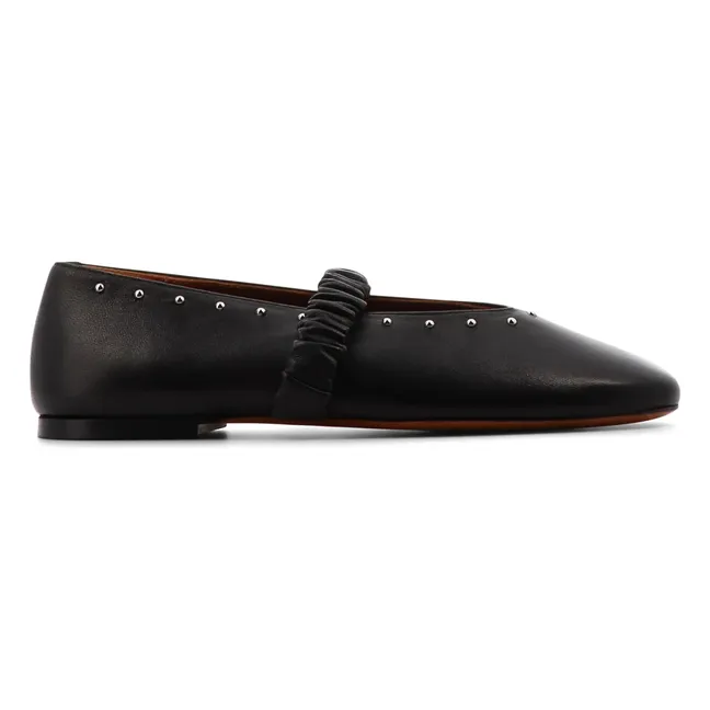 Ballerines June Cuir | Noir