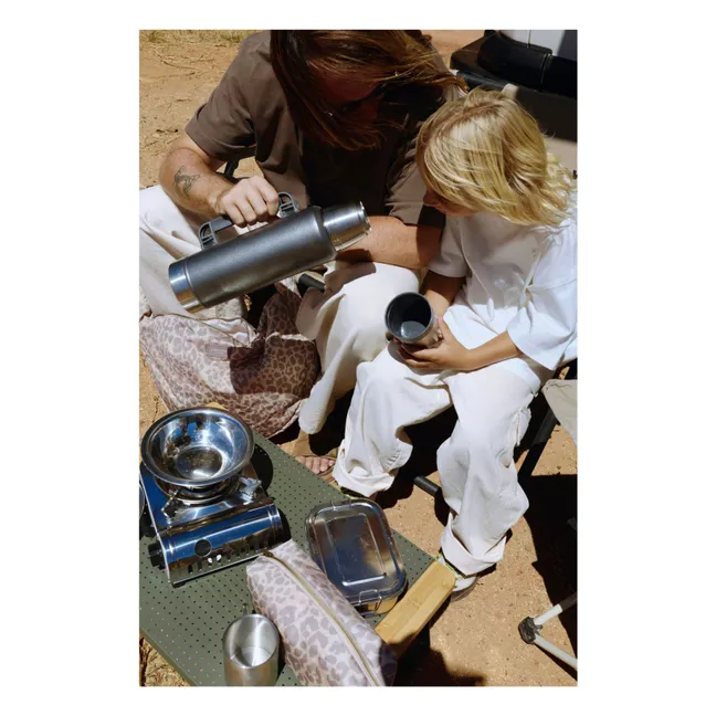 Neceser grande Puffy Leopard | Beige