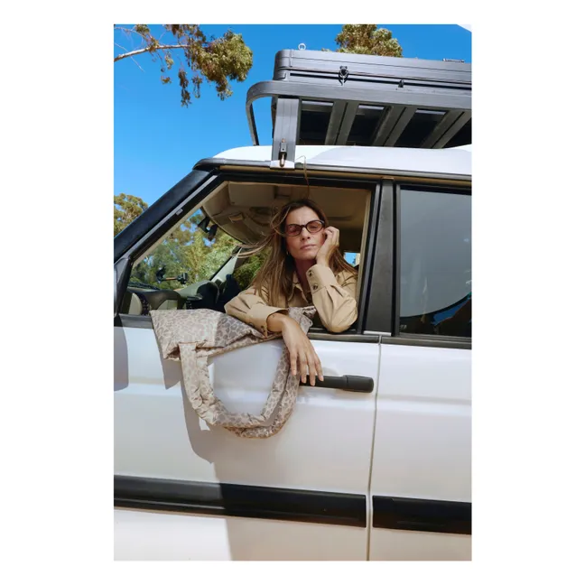 Sac mom-bag Puffy Léopard | Beige