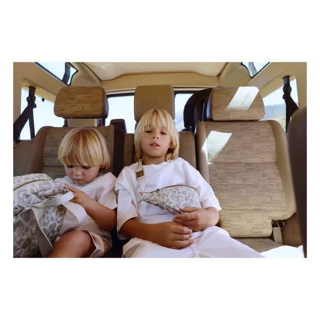 Puffy Leopard children's fanny pack | Beige