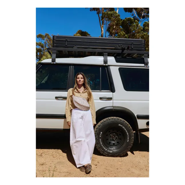 Puffy Leopard fanny pack | Beige