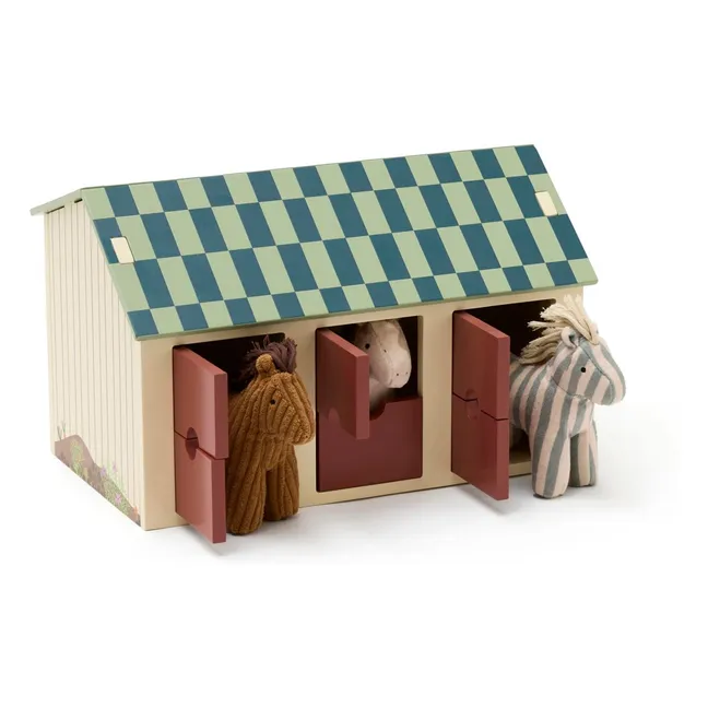 Etable avec chevaux