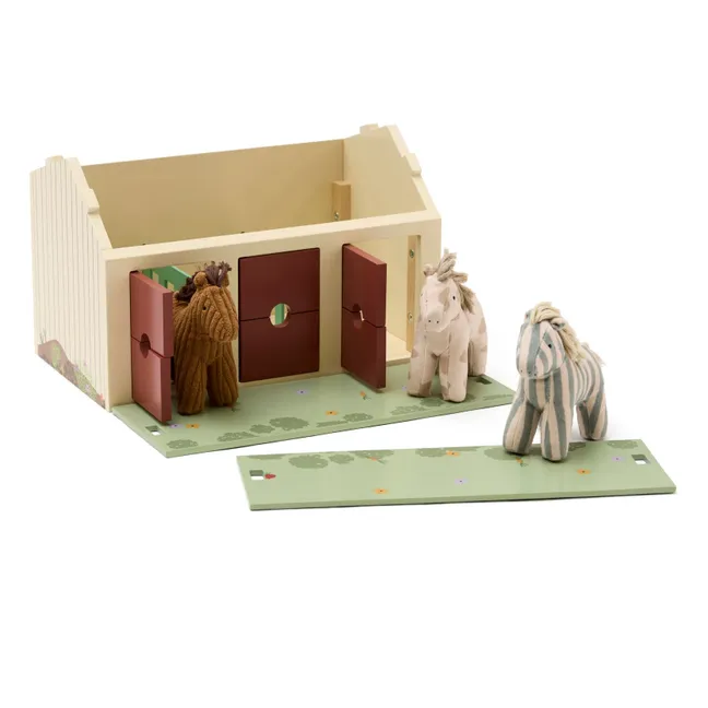 Etable avec chevaux