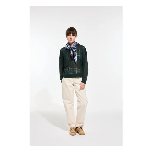 Foulard Pollen Coton | Bleu