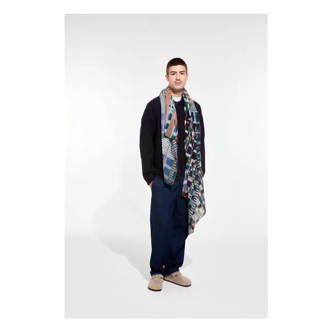 Foulard Utopie Coton | Bleu