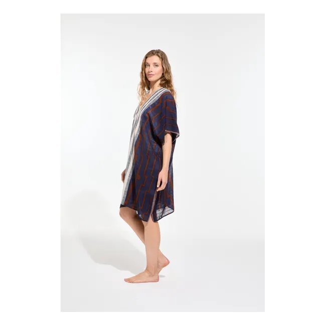 Robe Elia Céleste Coton | Bleu nuit