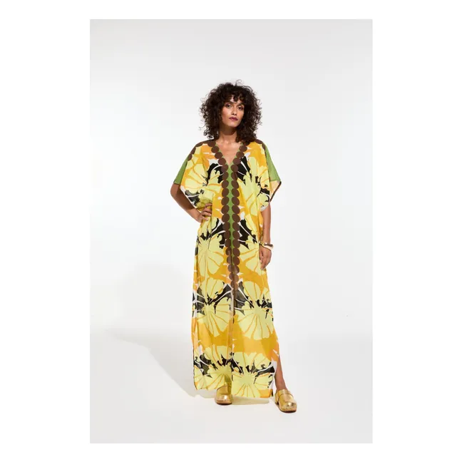 Vestido de algodón Hydra Pavot | Amarillo Limón