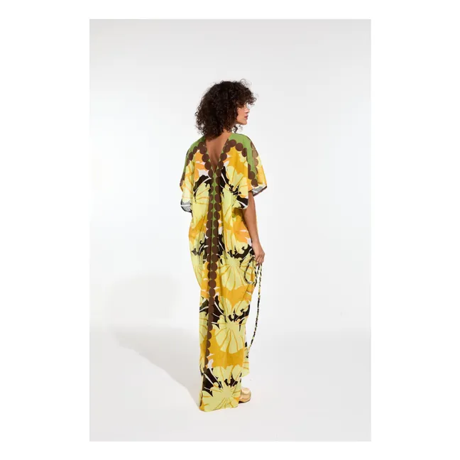 Vestido de algodón Hydra Pavot | Amarillo Limón