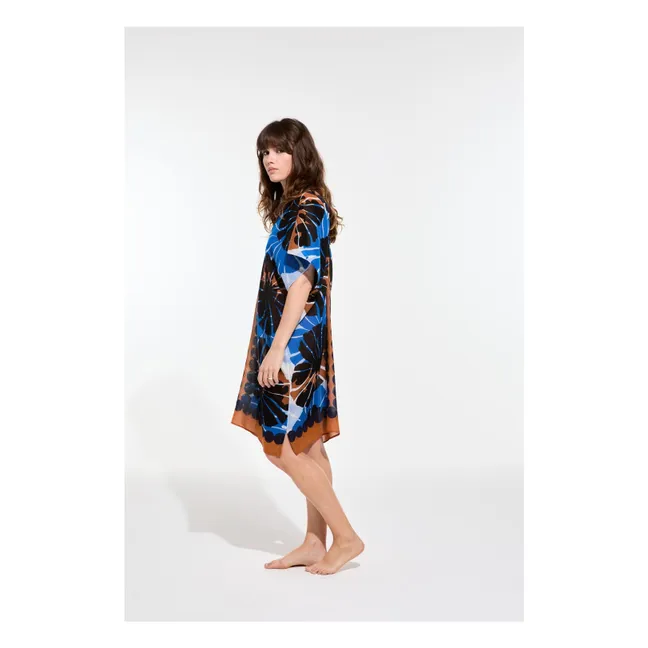 Vestido de algodón Elia Pavot | Azul