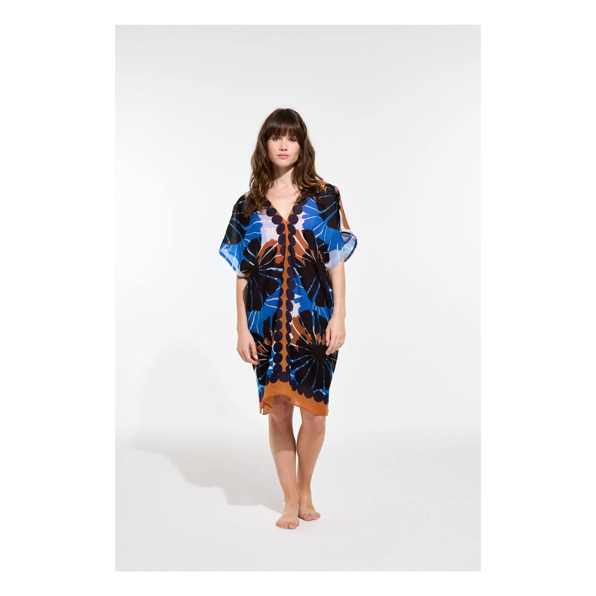 Mapoésie Blue Elia Pavot Cotton Dress