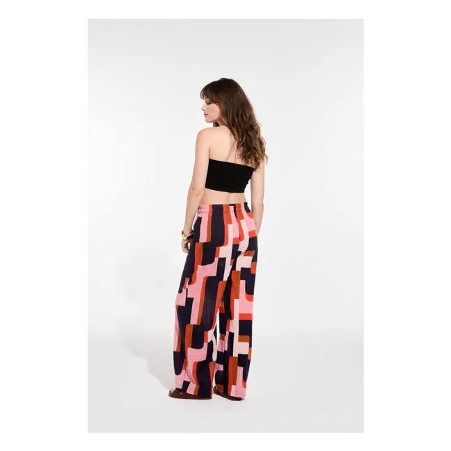 Max Arum Cotton Pants | Coral