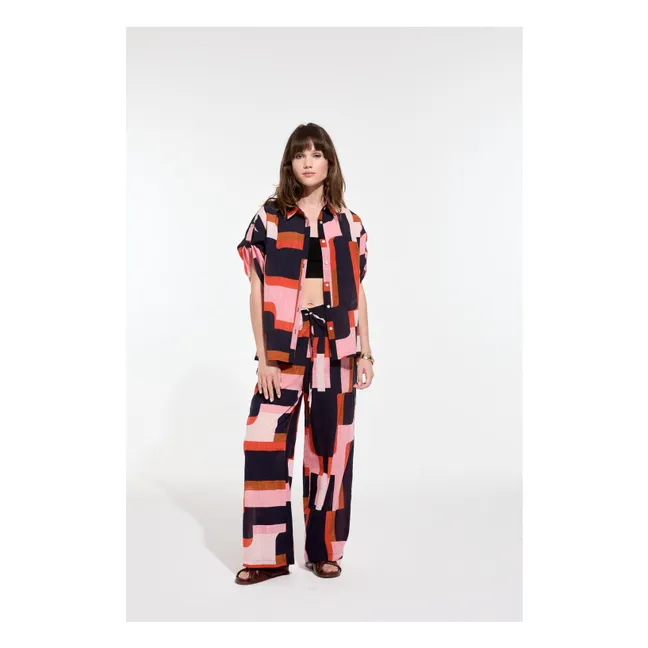 Chemise Andrew Arum Coton | Saumon