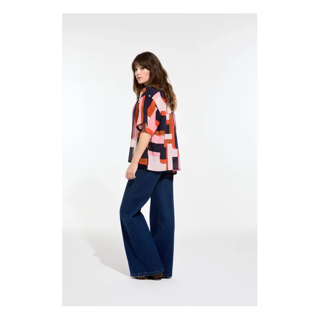Chemise Andrew Arum Coton | Saumon