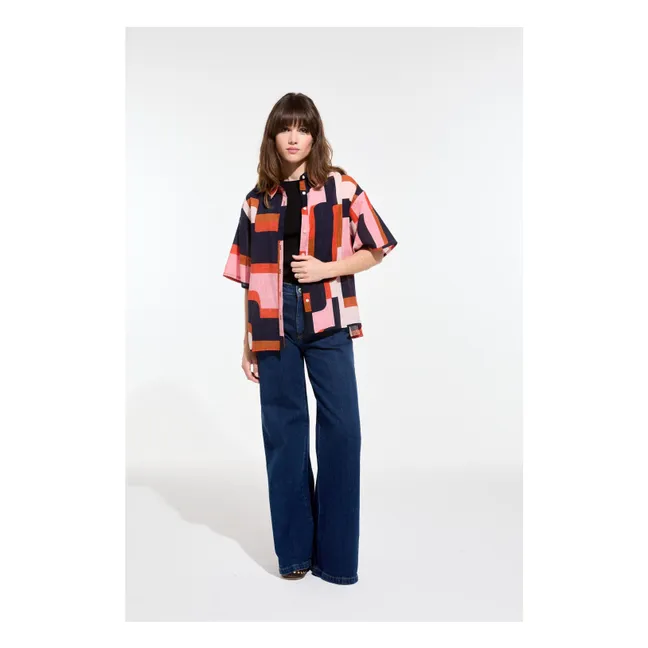 Chemise Andrew Arum Coton | Saumon