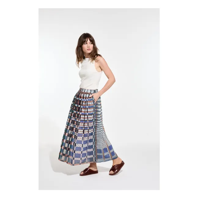 Romeo Utopie skirt Flamed Cotton | Blue